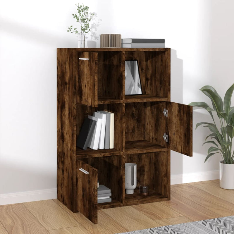 vidaXL füstös tölgy színű tárolószekrény 60 x 29,5 x 90 cm