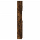 vidaXL füstös tölgy színű szerelt fa fürdőszobaszekrény 32x25,5x190 cm