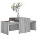 vidaXL szürke sonoma színű szerelt fa dohányzóasztalszett 100x48x40 cm