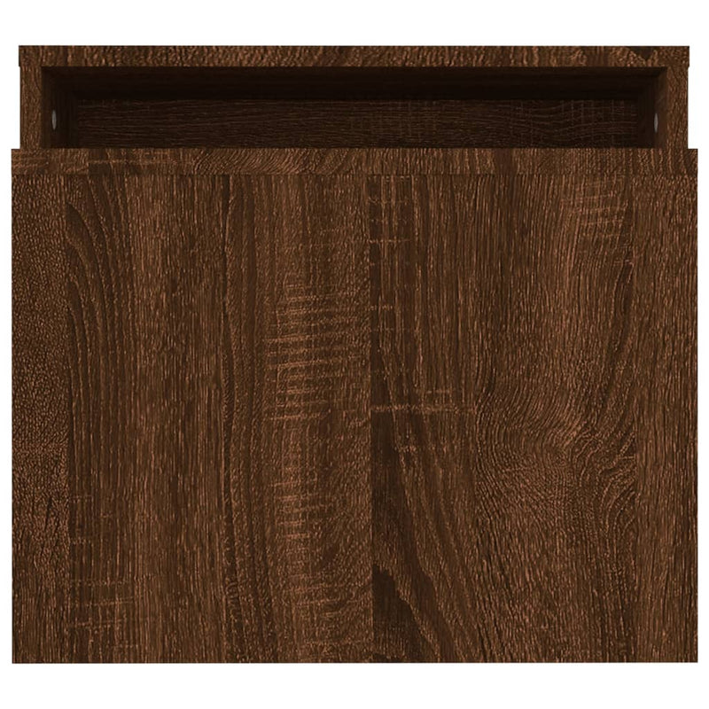 vidaXL barna tölgyszínű szerelt fa dohányzóasztalszett 100x48x40 cm