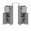 vidaXL szürke sonoma színű szerelt fa fürdőszobaszekrény 30x30x95 cm