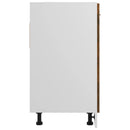 vidaXL füstös tölgyszínű szerelt fa alsó mosogatószekrény 80x46x81,5cm