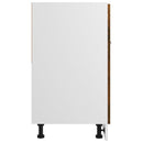 vidaXL füstös tölgy színű szerelt fa alsó fiókos szekrény 60x46x81,5cm