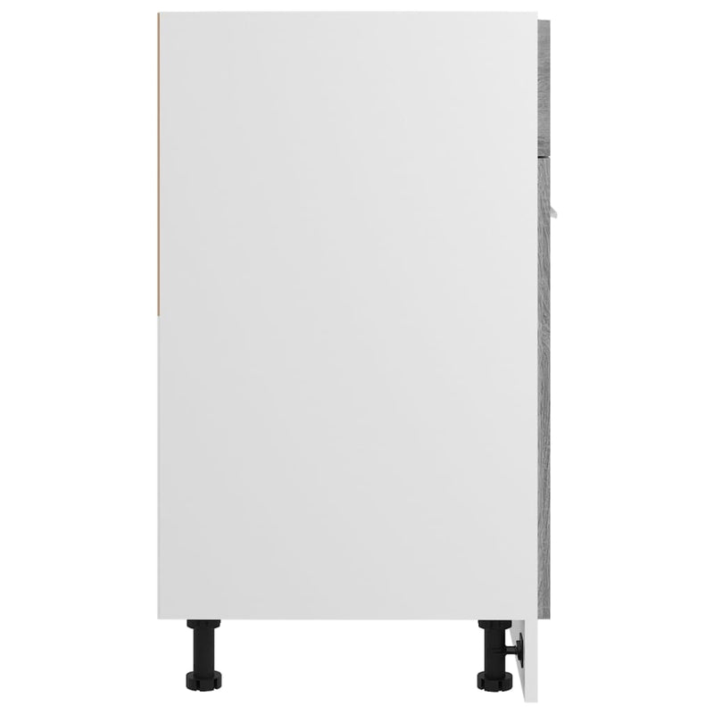 vidaXL szürke sonoma színű szerelt fa fiókos szekrény 60x46x81,5 cm