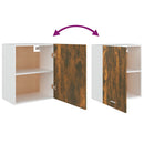 vidaXL “Lyon” füstös tölgy színű szerelt fa függőszekrény