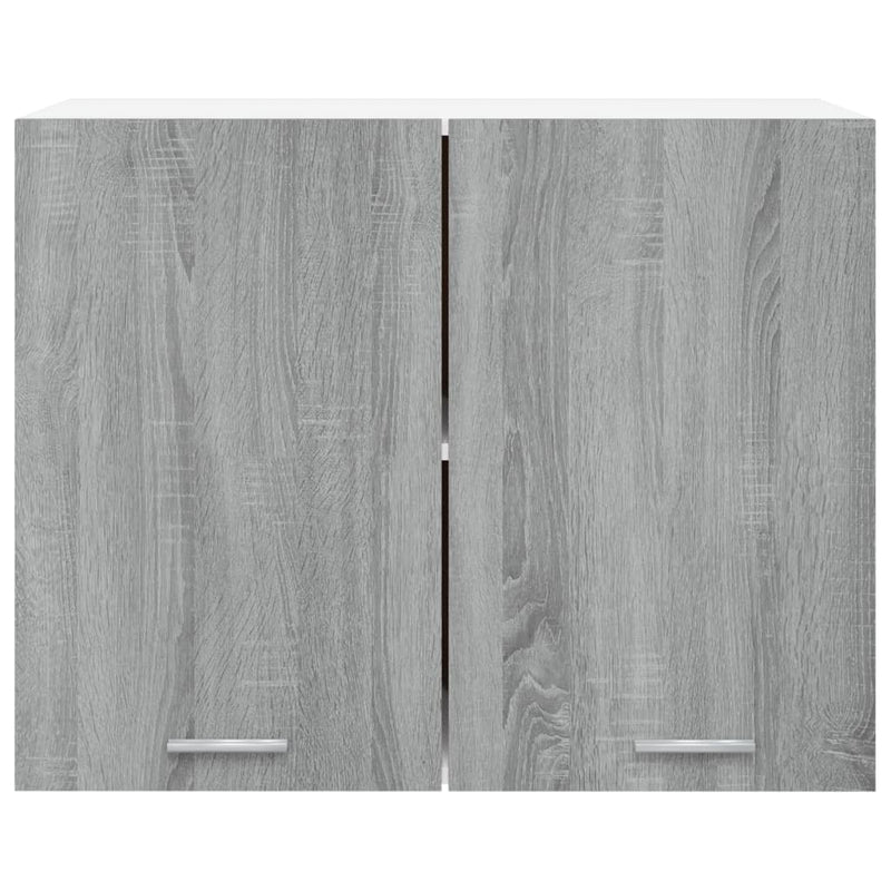 vidaXL szürke sonoma színű szerelt fa függőszekrény 80x31x60 cm