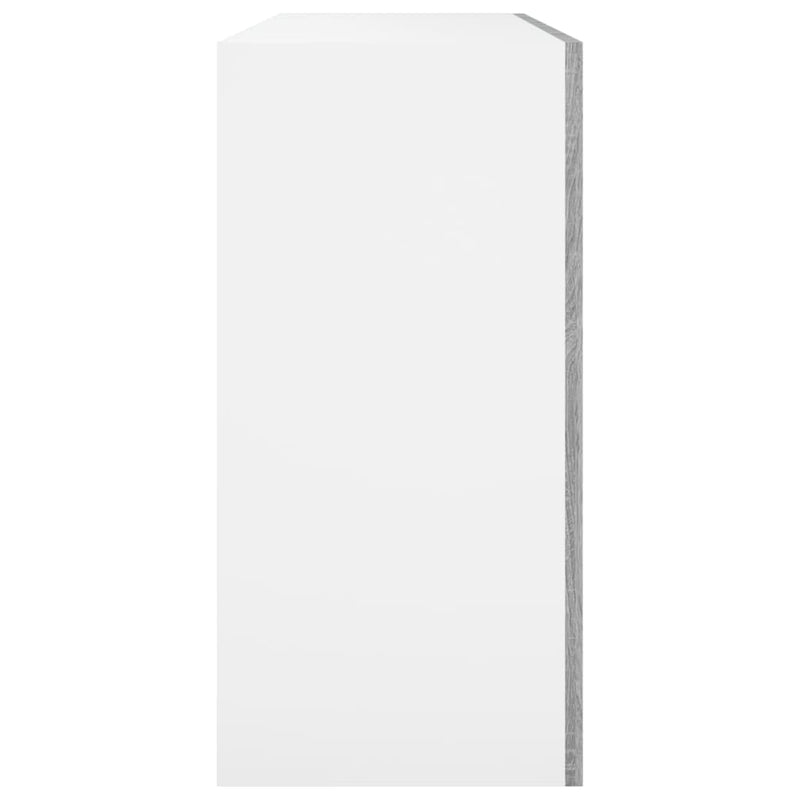 vidaXL szürke sonoma színű szerelt fa függőszekrény 80x31x60 cm