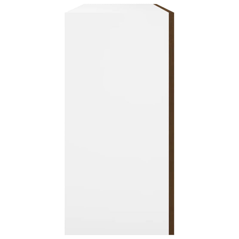 vidaXL “Lyon” barna tölgy színű szerelt fa függőszekrény 80x31x60 cm