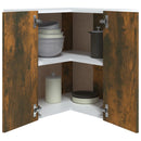 vidaXL füstös tölgy színű szerelt fa függő sarokszekrény 57x57x60 cm