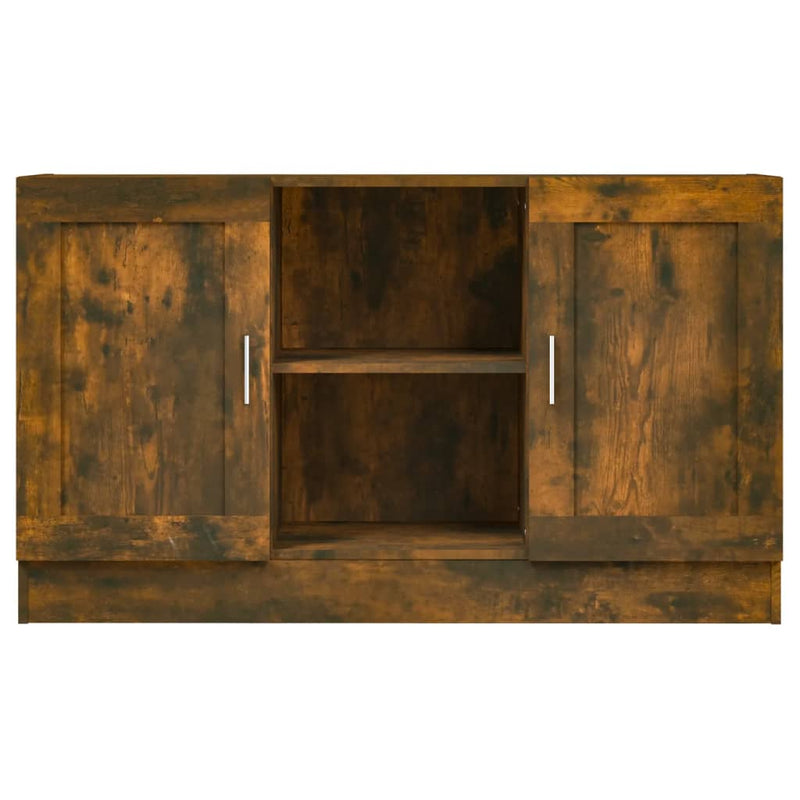 vidaXL füstös tölgy színű szerelt fa tálalószekrény 120 x 30,5 x 70 cm