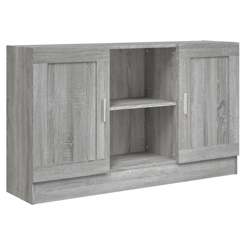 vidaXL szürke sonoma színű szerelt fa tálalószekrény 120x30,5x70 cm