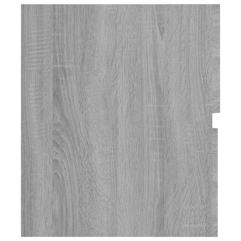 vidaXL szürke-sonoma színű szerelt fa mosdószekrény 80 x 38,5 x 45 cm