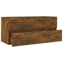 vidaXL füstös tölgy színű szerelt fa mosdószekrény 100 x 38,5 x 45 cm
