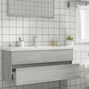 vidaXL szürke sonoma színű szerelt fa éjjeliszekrény 100x38,5x45 cm