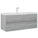 vidaXL szürke sonoma színű szerelt fa éjjeliszekrény 100x38,5x45 cm