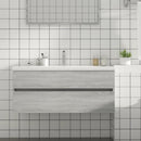vidaXL szürke sonoma színű szerelt fa éjjeliszekrény 100x38,5x45 cm