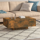 vidaXL füstös tölgy színű szerelt fa dohányzóasztal 85 x 55 x 31 cm