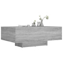 vidaXL szürke sonoma színű szerelt fa dohányzóasztal 85 x 55 x 31 cm