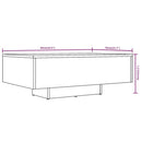 vidaXL szürke sonoma színű szerelt fa dohányzóasztal 85 x 55 x 31 cm