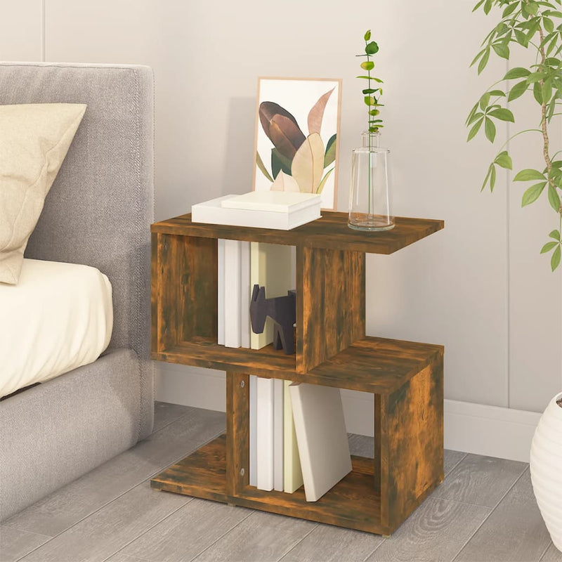 vidaXL 2 db füstös tölgy színű szerelt fa éjjeliszekrény 50x30x51,5 cm