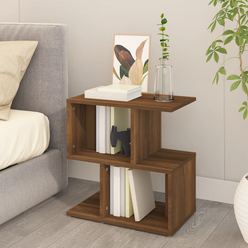 vidaXL 2 db barna tölgy színű szerelt fa éjjeliszekrény 50x30x51,5 cm