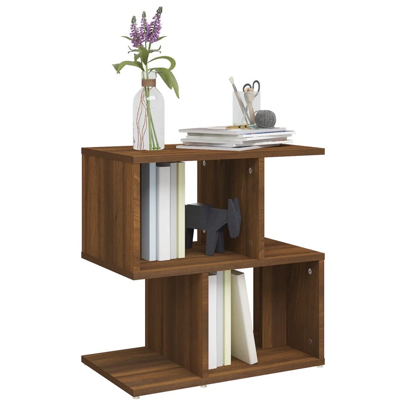 vidaXL 2 db barna tölgy színű szerelt fa éjjeliszekrény 50x30x51,5 cm