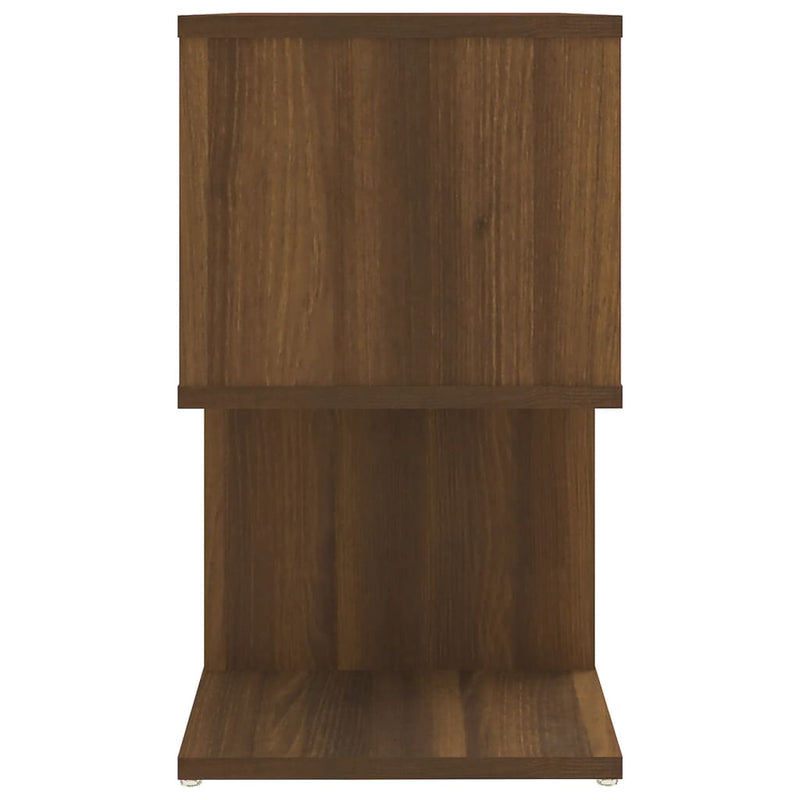 vidaXL 2 db barna tölgy színű szerelt fa éjjeliszekrény 50x30x51,5 cm