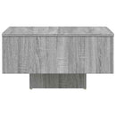 vidaXL szürke sonoma színű szerelt fa dohányzóasztal 60 x 60 x 31,5 cm