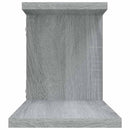 vidaXL szürke sonoma színű szerelt fa fali TV-polc 125 x 18 x 23 cm