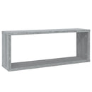 vidaXL 2 db szürke sonoma színű szerelt fa fali kockapolc 60x15x23 cm