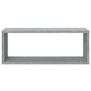 vidaXL 2 db szürke sonoma színű szerelt fa fali kockapolc 60x15x23 cm