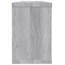 vidaXL 2 db szürke sonoma színű szerelt fa fali kockapolc 60x15x23 cm