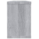 vidaXL 2 db szürke sonoma színű szerelt fa fali kockapolc 60x15x23 cm