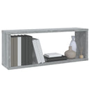 vidaXL 2 db szürke sonoma színű szerelt fa fali kockapolc 60x15x23 cm