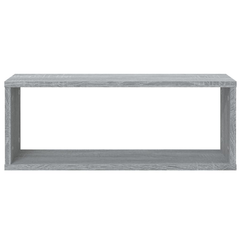 vidaXL 6 db szürke sonoma színű szerelt fa fali kockapolc 60x15x23 cm