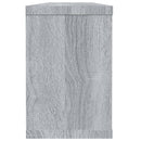 vidaXL 6 db szürke sonoma színű szerelt fa fali kockapolc 60x15x23 cm