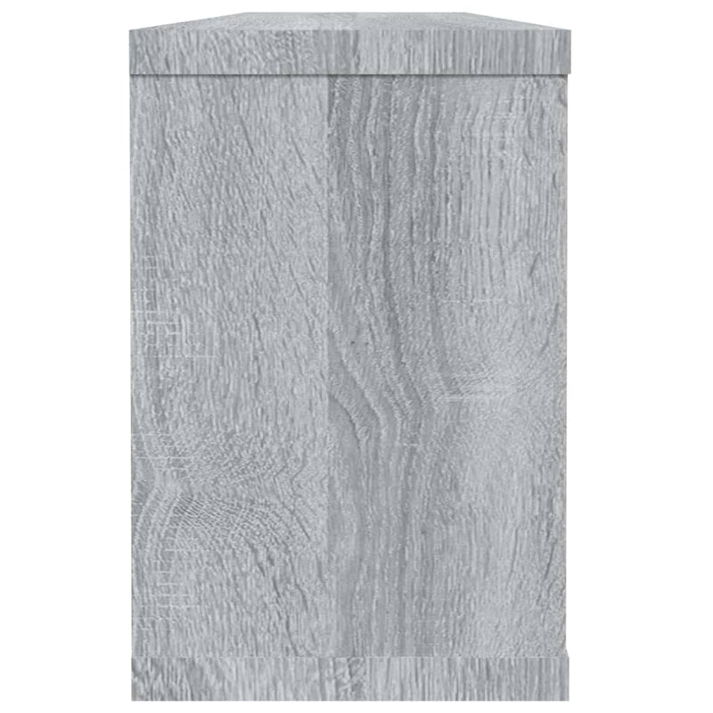 vidaXL 6 db szürke sonoma színű szerelt fa fali kockapolc 60x15x23 cm