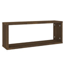 vidaXL 2 db barna tölgy színű szerelt fa fali kockapolc 60x15x23 cm