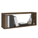 vidaXL 2 db barna tölgy színű szerelt fa fali kockapolc 60x15x23 cm
