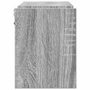 vidaXL 2 db szürke sonoma színű szerelt fa fali polc 100 x 15 x 20 cm