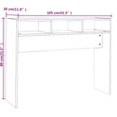 vidaXL barna tölgyszínű szerelt fa tálalóasztal 105 x 30 x 80 cm