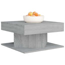 vidaXL szürke sonoma színű szerelt fa dohányzóasztal 57x57x30 cm