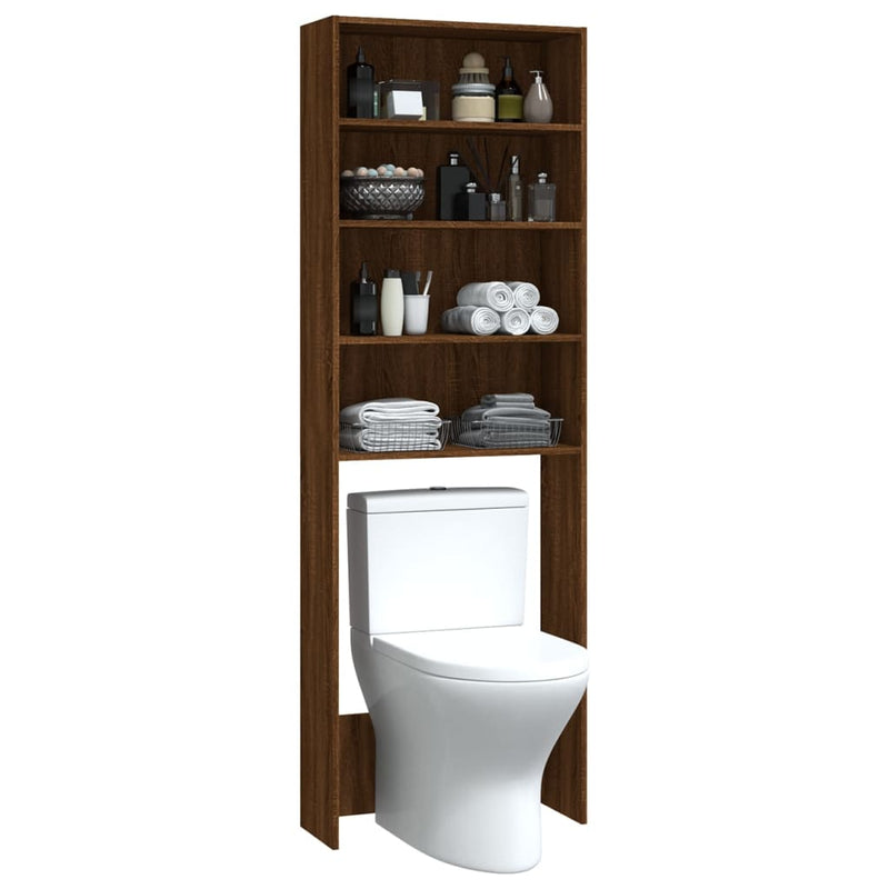 vidaXL barna tölgyszínű mosógépszekrény 64 x 24 x 190 cm