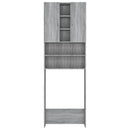 vidaXL szürke sonoma színű mosógépszekrény 64 x 25,5 x 190 cm