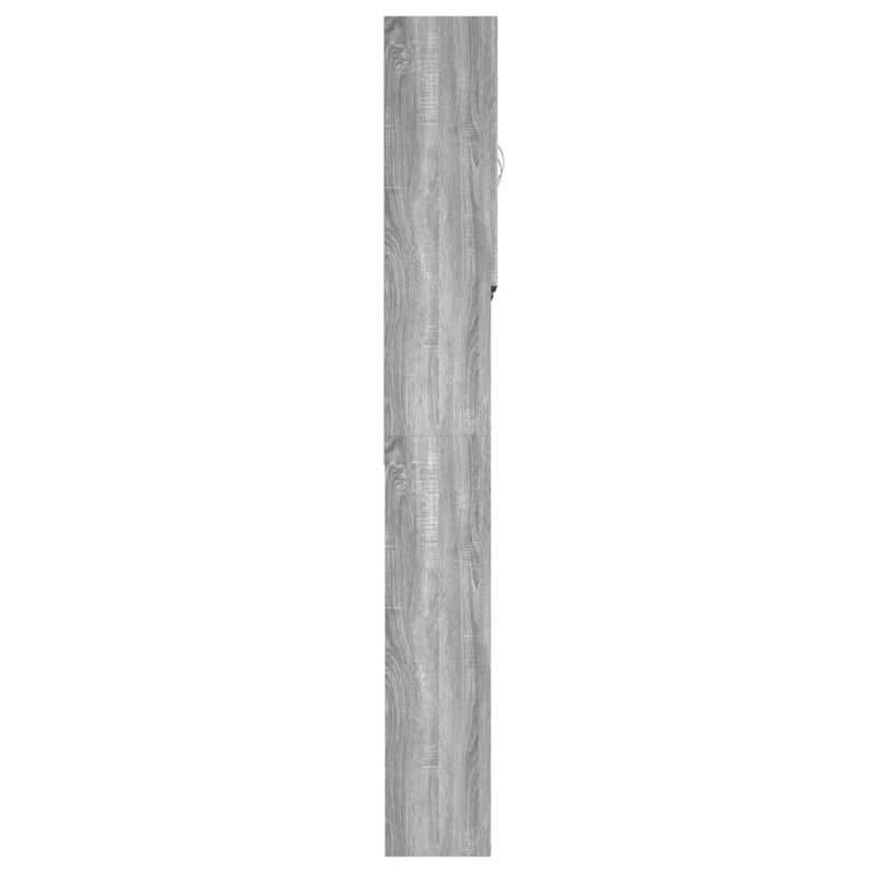 vidaXL szürke sonoma színű mosógépszekrény 64 x 25,5 x 190 cm
