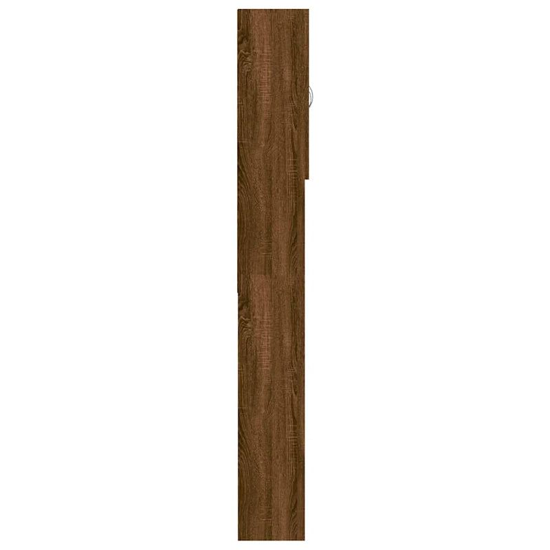 vidaXL barna tölgy színű mosógépszekrény 64 x 25,5 x 190 cm
