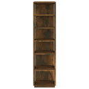 vidaXL 2 db füstös tölgy színű szerelt fa cipőtartó 27,5 x 27 x 102 cm