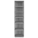 vidaXL 2 db szürke sonoma színű szerelt fa cipőtartó 27,5x27x102 cm