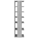 vidaXL 2 db szürke sonoma színű szerelt fa cipőtartó 27,5x27x102 cm
