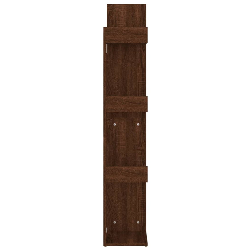 vidaXL barna tölgy színű szerelt fa könyvszekrény 48 x 25,5 x 140 cm
